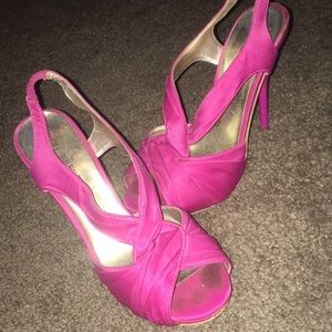 Kate Preston pink prom heels
